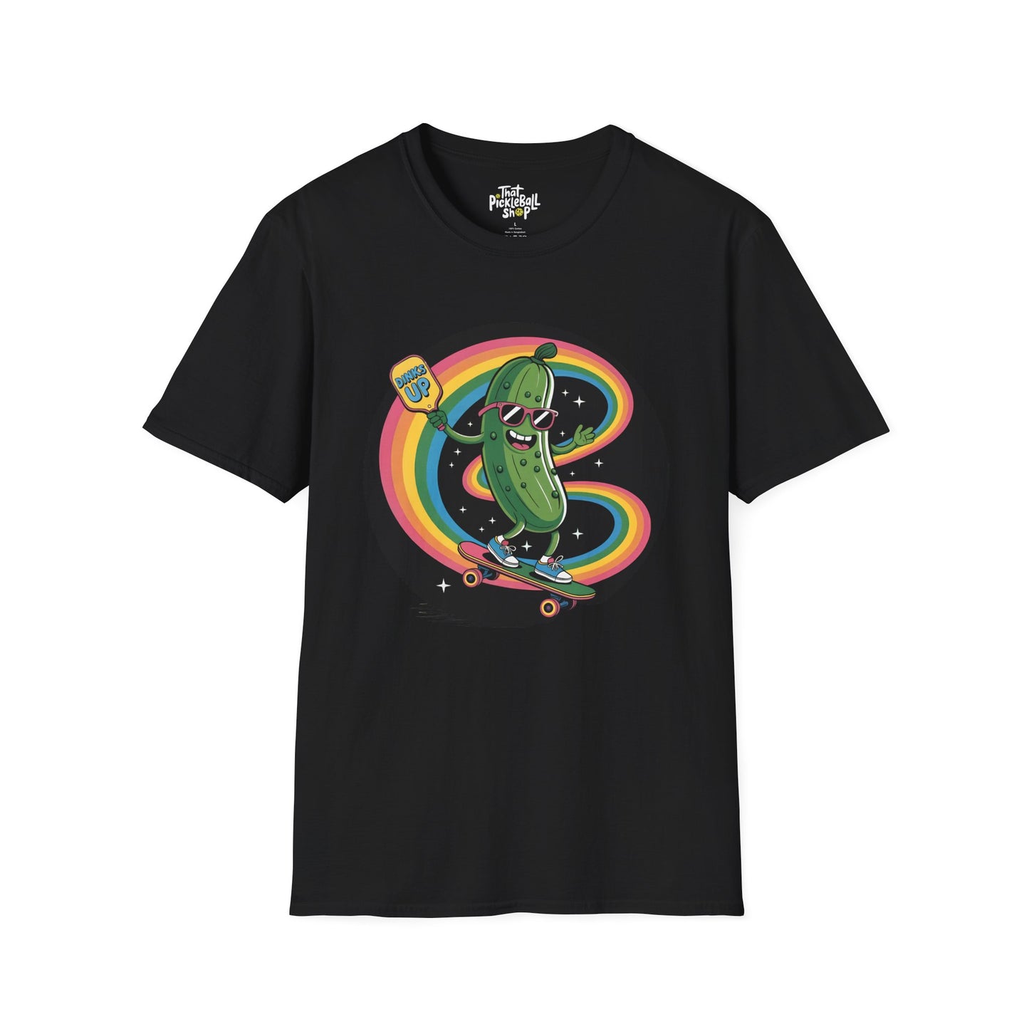 Dinks Up Retro Pickle Skate Tee