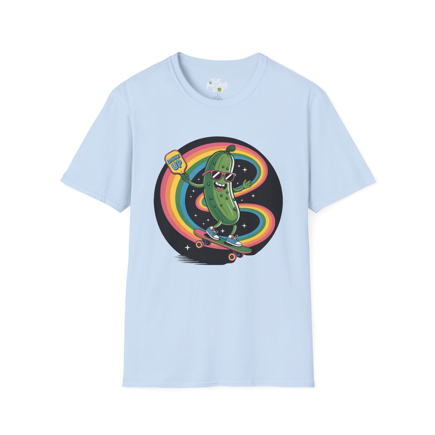 Dinks Up Retro Pickle Skate Tee