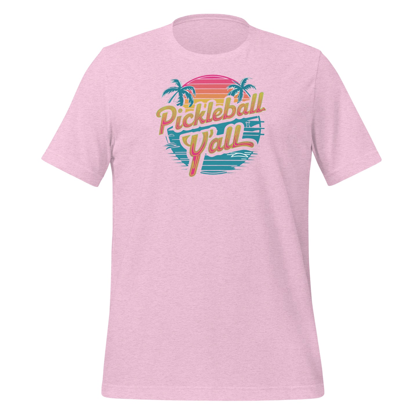 Pickleball Y'all Tee - Retro Sunset Vibes