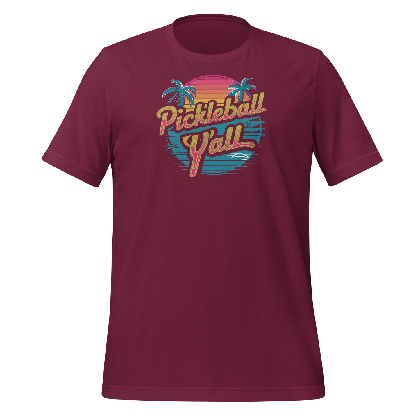 Pickleball Y'all Tee - Retro Sunset Vibes