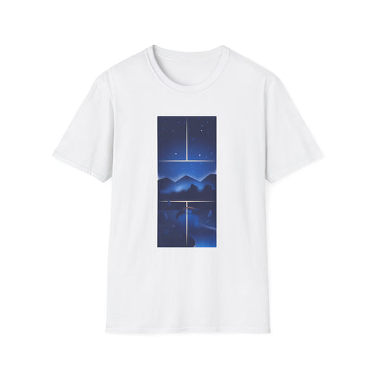 Pickleball Court Night Sky Shirt - Mountain Meditation Design