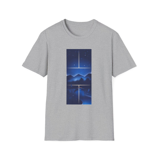 Pickleball Court Night Sky Shirt - Mountain Meditation Design