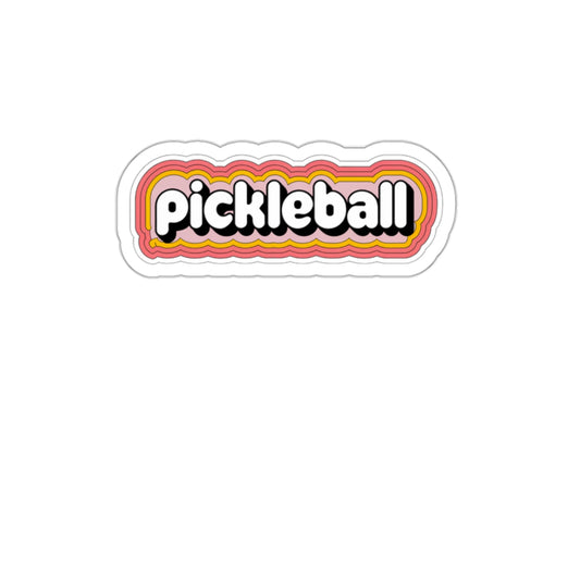 Retro Pickleball Sticker - Vintage Style Vinyl Decal