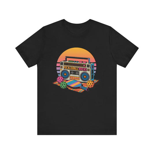 Pickleball Rocks Boombox at the Beach