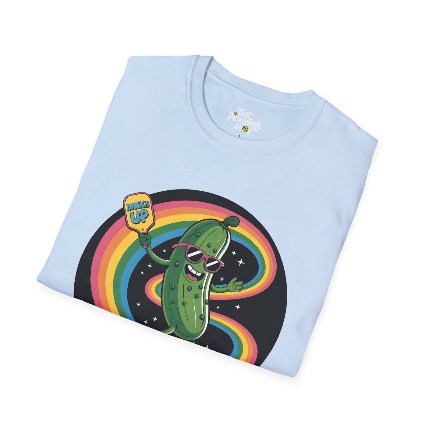 Dinks Up Retro Pickle Skate Tee