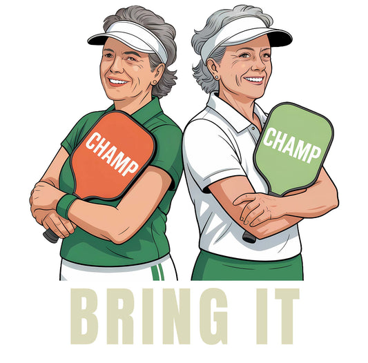 Bring It Champs Women's Pickleball Shirt - Competitive Player Design