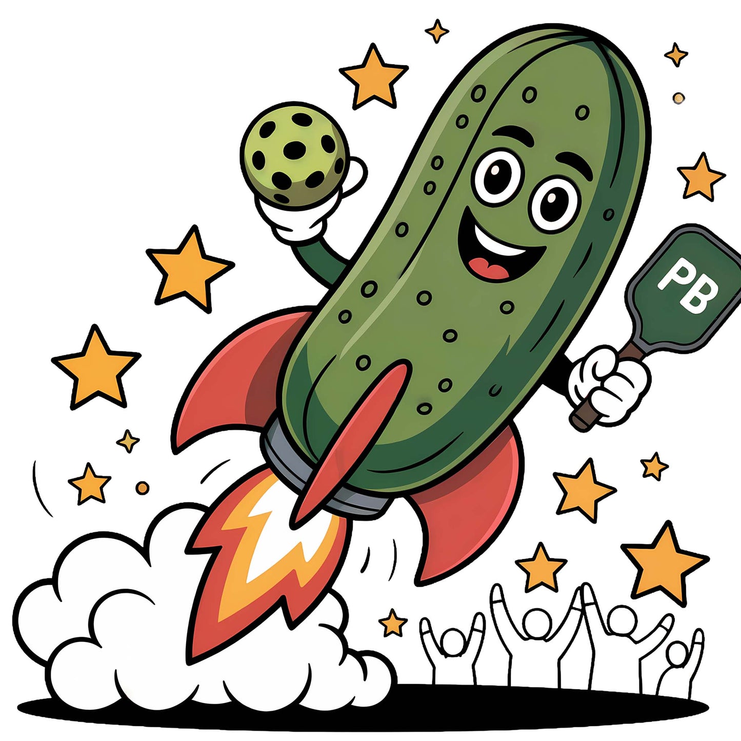 Pickle Rocket Pickleball Shirt - Blast Off