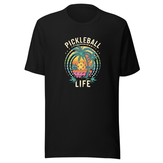 Pickleball Life Retro T-Shirt - Embrace the Vibe Unisex t-shirt